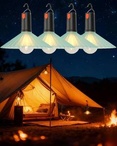 lot 7398 image: Rechargeable Waterproof Camping Lantern 6 Color Options -4 Pack