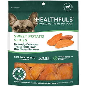 lot 7978 image: Healthfuls Sweet Potato Slices Dog Treats 16oz - BEST BY 03142027