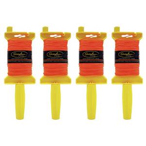 lot 7997 image: Stringliner 11159 Original Masons Line Reels 100 Stringliner� Original BRAIDED FL ORANGE 100. (4 Pack)
