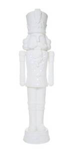lot 15019 image: 6 Foot Holiday Time WHITE Nutcracker Christmas 2025 Edition (Missing Power Cord)