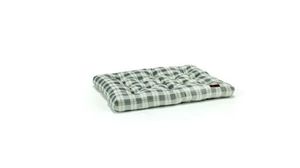 lot 30041 image: Vibrant Life Jumbo Dog Bed, X-Large Pillow Dog Bed, 48 x 38, Grey and White Plaid