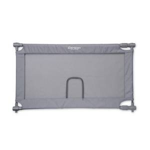 lot 30049 image: Carlson Expandable Mesh Pet Gate with Small Pet Door - Gray