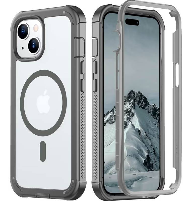 lot 7435 image: 2 Count of Red2Fire Magnetic for iPhone 15 Pro Max Case, Compatible with MagSafeMilitary Grade Drop ProtectionHeavy Duty Shockproof Non-Slip Translucent Matte Bumper Phone Case for iPhone 15 Pro Max 6.7