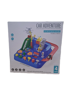 lot 13493 image: Car Adventure Game Play Without Batteries 4 Cars for Ages 3 and Up