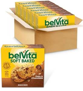 lot 13506 image: (Best by January 21 2026) Belvita Soft Backed Oats and Chocolate 6 Boxes with 5 Packs Each
