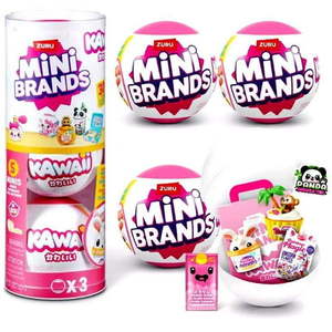 lot 13525 image: 5 Surprise Mini Brands Kawaii Kuties LOT of 3 Mystery Packs