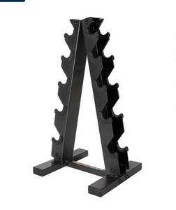 lot 15061 image: A-Frame Dumbbell Stand (Holds 5 pairs) - Retail $50