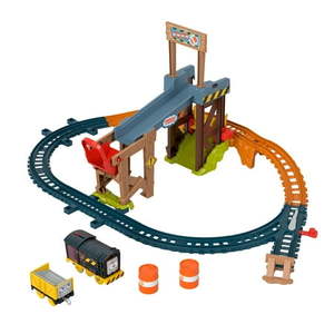lot 15065 image: Thomas & Friends Diesels Lift & Load Construction Set Motorized Toy Train Playset