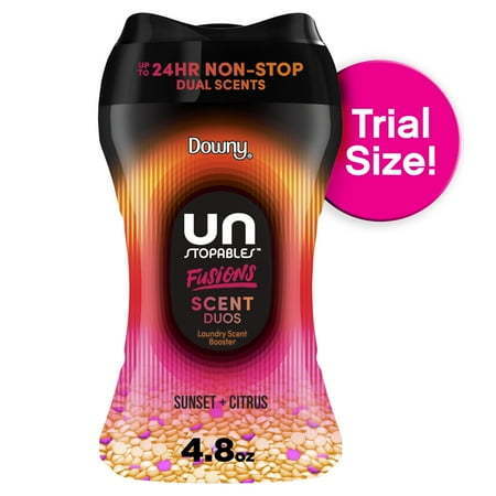lot 6125 image: Downy Unstopables Fusions In-Wash Scent Booster Laundry Beads  Sunset and Citrus Scent 4.8 oz