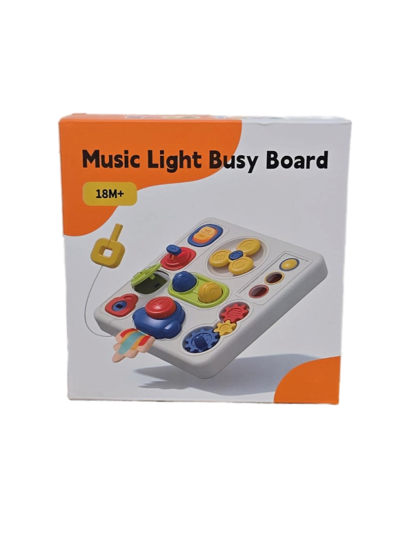 lot 10457 image: Musical Light Busy Board Baby Activity Toy