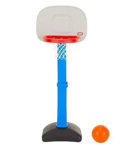 lot 6201 image: Little Tikes TotSports Easy Score Adjustable Basketball Hoop, for Ages 18 Months to 5 Years (Missing Ball)
