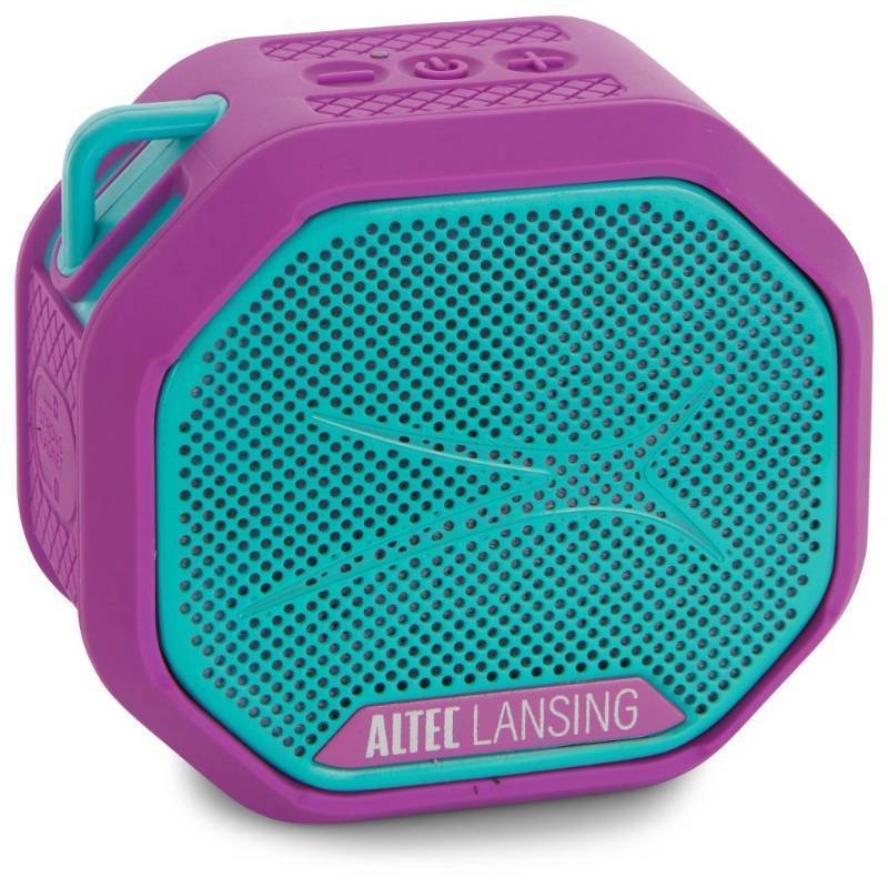 lot 6227 image: Altec Lansing HydraTrek Bluetooth Waterproof Speaker - PurpleTeal