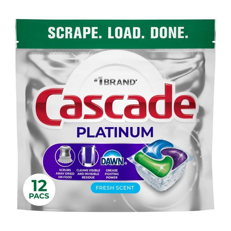 lot 6277 image: Cascade Platinum Pods Dishwasher Detergent - Fresh - 12ct
