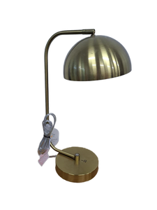 lot 13581 image: Valencia Dome Table Lamp Brass - Threshold  ETL Listed, Touch Sensor, Metal Shade, No Assembly Required