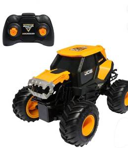 lot 13611 image: Monster Jam JCB Digatron Remote Control Vehicle with Lights, 115 Scale (Walmart Exclusive)