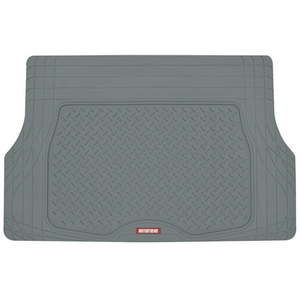 lot 15070 image: MOTOR TREND & BDK Heavy Duty Gray Rubber Car Mats Full Set - Universal Trim-To-Fit All Weather Floor Mats - Floor Mats for Car Accessories - Front, Back and trunk Interior Floor Mat - Retail $90