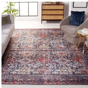lot 30126 image: Safavieh Tucson Forrester Oriental Machine Washable Area Rug, NavyRust, 10 x 14 - Retail $140