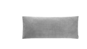 lot 30149 image: Your Zone 48 x 20 Ribbed Body Pillow with Removable Cover, Gray