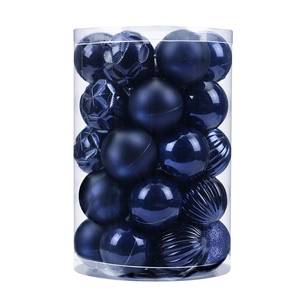 lot 7434 image: 3 Count of 34ct Christmas Ball Mini Ornaments