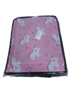 lot 13614 image: Kids Travel Tray Cover Pink Unicorn Pattern -6 Pack