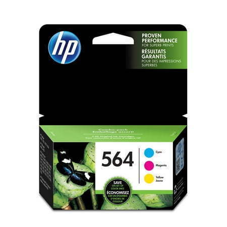 lot 30793 image: HP 564 3-pack CyanMagentaYellow Original Ink Cartridges  Per cartridge 300 - Retail $65