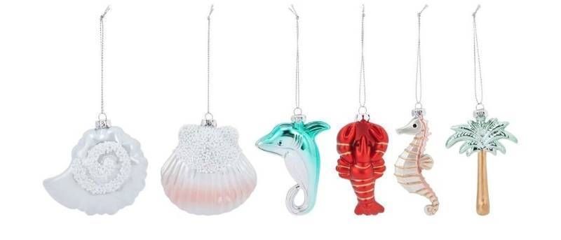 lot 697 image: Christmas Ornaments Tree Set- 6pcs