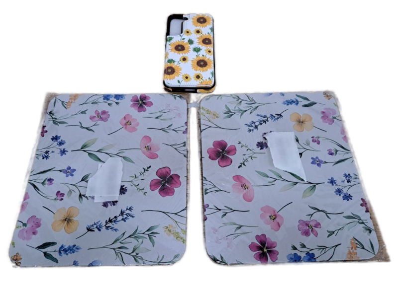 lot 7209 image: LETO Galaxy S22 Plus Wallet Case and 2 Pack of Floral Mouse Pads Bundle