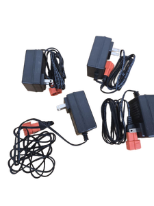 lot 7439 image: 4 Count of 12V Battery Charger Power Supply Set