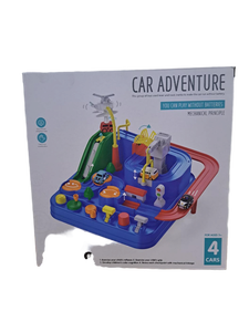 lot 13628 image: Car Adventure Play Set Play without Batteries 4 Cars for Ages 3 and Up