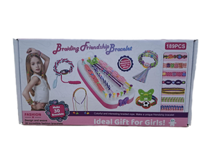 lot 13634 image: Braiding Friendship Bracelet Ideal Gift for Girls 189 Pieces Make 30 Bracelets