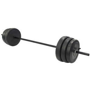 BalanceFrom Vinyl Standard Weight Set in Black  100 lbs. - Retail: $224