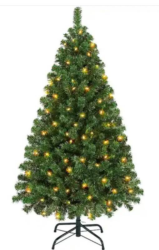 lot 13006 image: Christmas Tree with Lights 103x27x30 CM