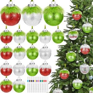 lot 13671 image: 24 Pcs Christmas Ball Ornaments 2.36 Inch