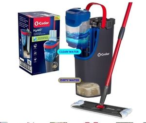 lot 14041 image: O-Cedar H2prO Flat Mop System - Retail $50