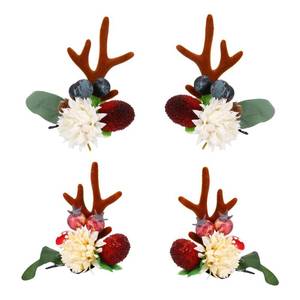 lot 31104 image: 2pairs Reindeer Antlers Hair Clips