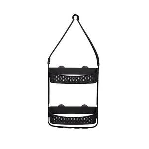 lot 13688 image: Bath Bliss 2 Way Convertible Shower Caddy Matte Black