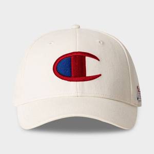 lot 30182 image: Champion Adult Classic Twill Baseball Hat - Cream