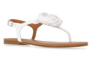 lot 30230 image: Time and Tru Womens Crochet Flower Sandals - Retail $25