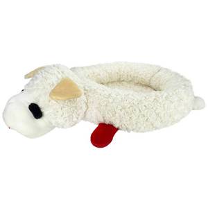 lot 30239 image: Multipet Lamb Chop Bed Dog Interactive Plush Toy All Breed Sizes, 1.63 lb