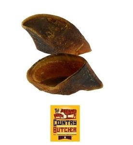 lot 30251 image: The Country Butcher Cow Hooves for Dogs, Made in USA, Natural Dog Chew Treats, 5 Count - Rawhide Free