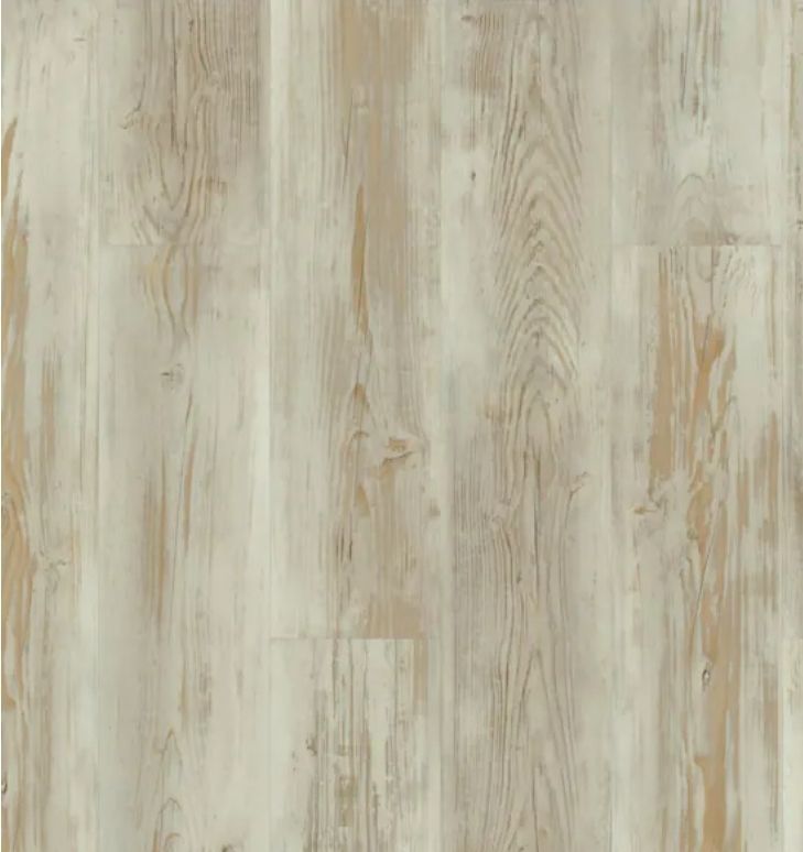 lot 6434 image: Pack of 28, Bayview Pine 20 MIL x 7 in. W x 48 in. L Waterproof Click Lock Luxury Vinyl Plank Flooring (23.8 sq. ft.Case) - Retail $1860