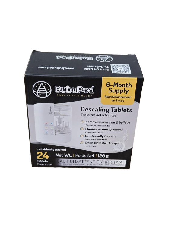 lot 7580 image: Descaling Tablets- 24 count- For Baby Bottle Washers- Removes Scale and Mineral build-up