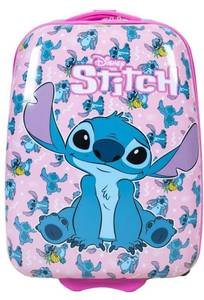 lot 13701 image: Disney Lilo and Stitch Kids 16 Carry On Hardside Luggage Spinner -Pink