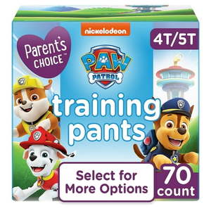 lot 13709 image: Parents Choice Boys Training Pants 4T5T 70 Count (Select for More Options)