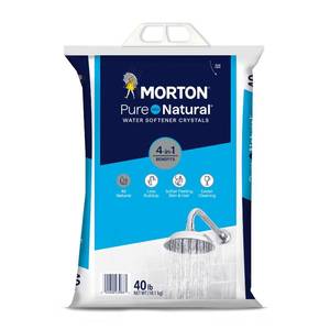 lot 13721 image: Pure and Natural Water Softener Salt Crystals - 40lbs - Morton