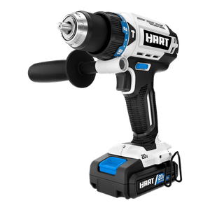 lot 15131 image: HART 20-Volt Brushless 12  Hammer Drill Kit (Not Working)- Retail $148