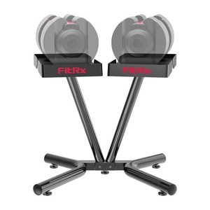 lot 30274 image: FitRx SmartRack Dumbbell Stand  Dumbbell Rack and Kettlebell Weight Rack Stand for Home Gym - Retail $65