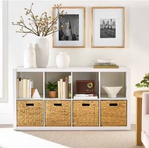 lot 30283 image: Better Homes & Gardens 8 Cube Storage Organizer, White Texture - Retail $79