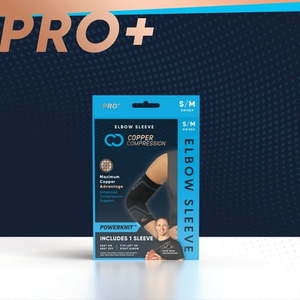 lot 30300 image: Copper Compression PRO Powerknit Performance Elbow Sleeve Compression for Tennis Elbow Tendonitis  Bursitis  Arthritis  Swelling & Pain Relief LXL