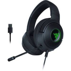 lot 30305 image: Razer Kraken V3 X Wired USB Type A Gaming Headset for PC  PS5  PS4  Chroma RGB  Black  0.62 lb - Retail $50